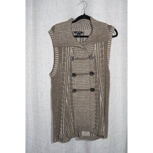 Style & Co Womens Sweater Vest Tan brown Heather size XL